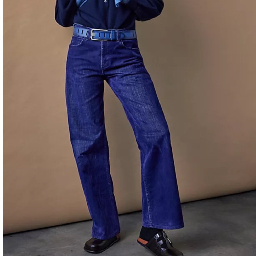 Tinsley Baggy High-Rise 
Flocked Jeans
We The Free
NWT
- Twilight Blue or Brown - Picture 10 of 15